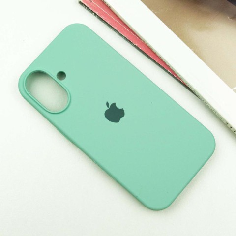 Чохол Silicone Case Full Protective (AA) для Apple iPhone 16 (6.1") Бірюзовий / Turquoise