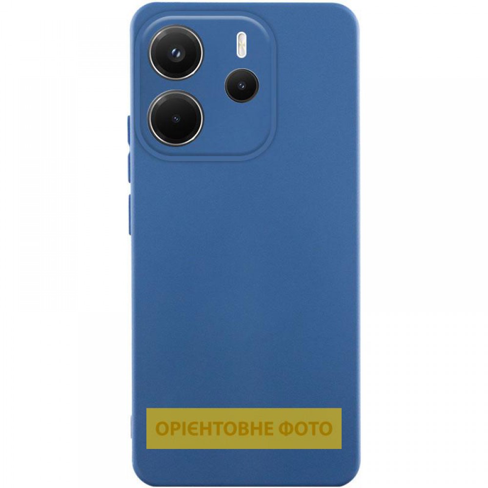 Чохол Silicone Cover Ummi Lakshmi Full Camera (AA) для Xiaomi Redmi Note 14 Pro 4G/5G Синій / Navy Blue