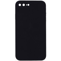 Чохол Silicone Case Square Full Camera Protective (AA) NOLOGO для Apple iPhone 7 plus/8 plus (5.5") Чорний / Black