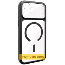 Чохол TPU GETMAN Moon Clear with MagSafe для Apple iPhone 14 Pro (6.1") Black