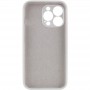 Чохол Silicone Case Full Camera Protective (AA) NO LOGO для Apple iPhone 14 Pro Max (6.7") Білий / White