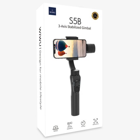Стабілізатор WIWU S5B Three-Axis Motorized Gimba Stabilizer Black