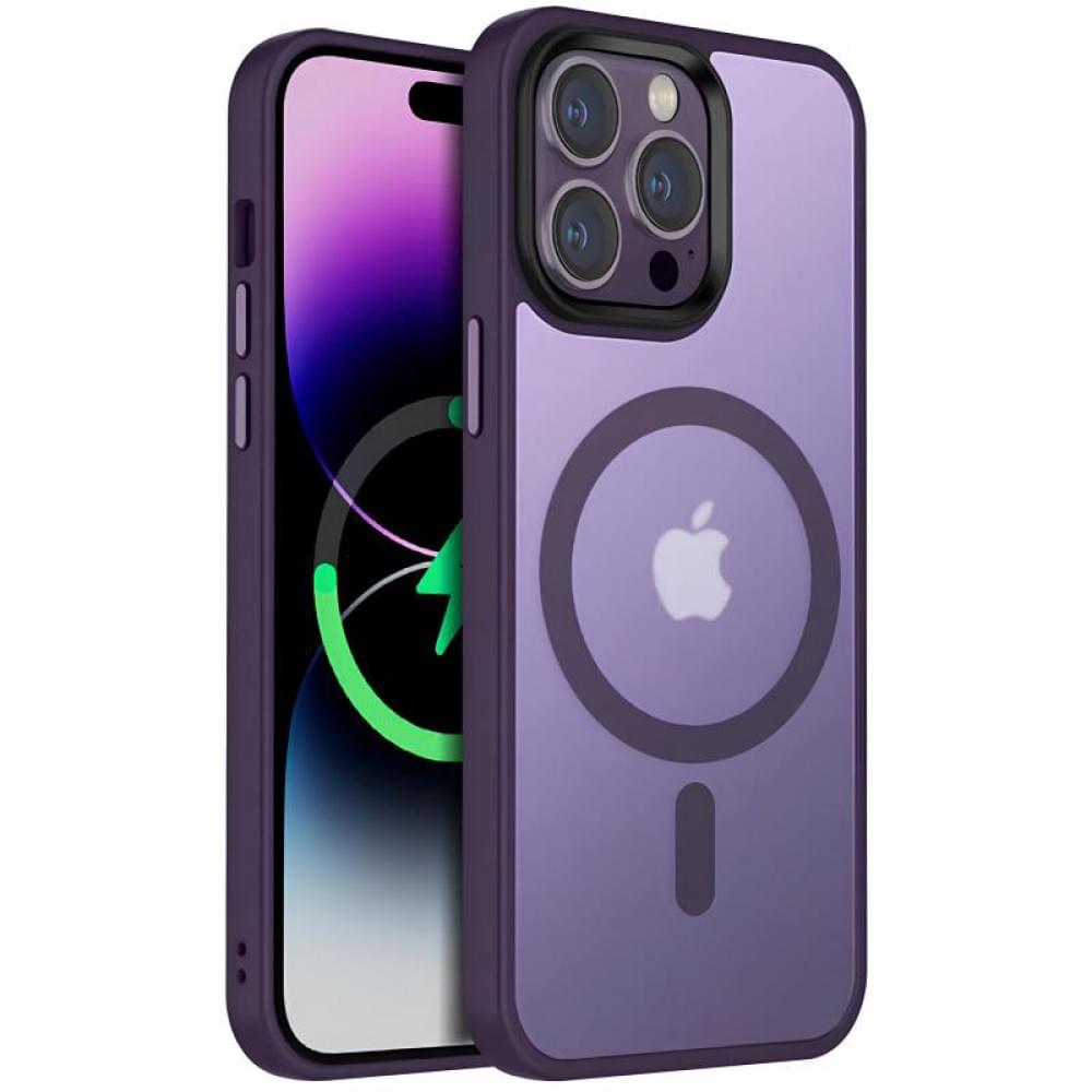 Чохол Ummi Colorful with MagSafe для Apple iPhone 14 Pro (6.1") Темно-фіолетовий / Dark Purple