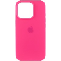Чохол Silicone Case (AA) Logo with MagSafe для Apple iPhone 14 Pro (6.1") Рожевий / Barbie pink