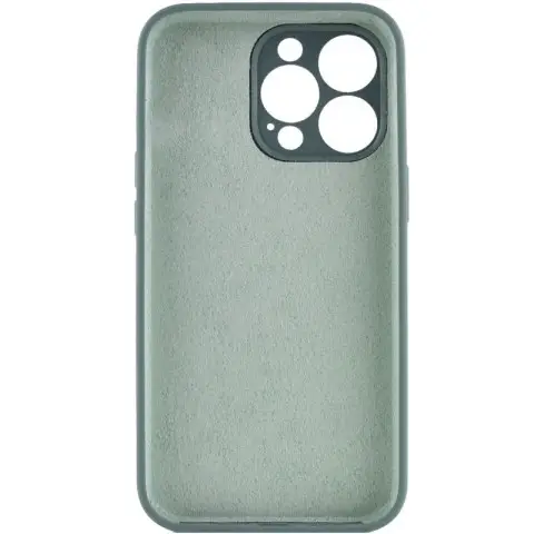 Чохол Silicone Case Full Camera Protective (AA) NO LOGO для Apple iPhone 14 Pro Max (6.7") Зелений / Pine green