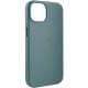 Шкіряний чохол Leather Case (AA Plus) with MagSafe для Apple iPhone 14 (6.1") Pine green