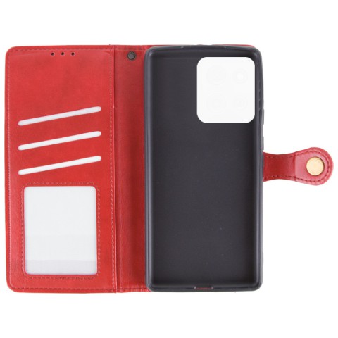 Шкіряний чохол-книжка GETMAN Gallant (PU) для Oppo A3 4G / A3x 4G/ A40m Червоний