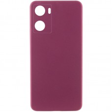 Чохол Silicone Cover Lakshmi Full Camera (AAA) для Oppo A57s / A77s Бордовий / Plum