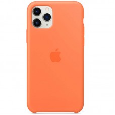 Чохол Silicone case (AAA) для Apple iPhone 11 Pro Max (6.5") Помаранчевий / Vitamin C