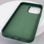 Шкіряний чохол Bonbon Leather Metal Style with MagSafe для Apple iPhone 15 Pro Max (6.7") Зелений / Pine green