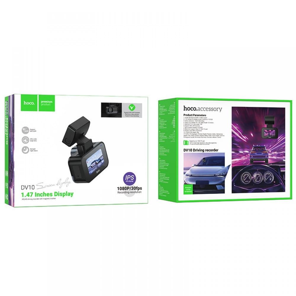 Відеореєстратор Hoco DV10 1.47-inch display (1080P) Black