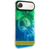 Чохол TPU Shiny Mountain (MagFit) для Apple iPhone 17 Air (6.5") Green / Blue