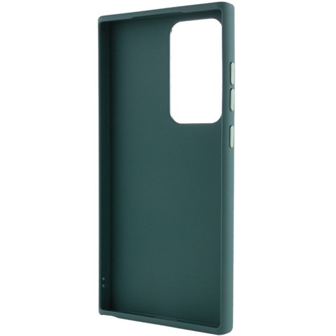 TPU чохол Bonbon Metal Style для Samsung Galaxy S24 Ultra Зелений / Pine green