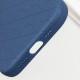 Шкіряний чохол Carved with MagSafe для Apple iPhone 16 (6.1") Blue