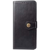 Шкіряний чохол-книжка GETMAN Gallant (PU) для Xiaomi Redmi Note 9 / Redmi 10X Чорний