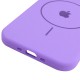 Чохол Silicone Case Full Protective (AA) V2 with MagSafe для Apple iPhone 17 (6.3") Бузковий / Dasheen