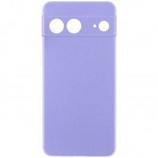 Чохол Silicone Cover Lakshmi Full Camera (AAA) для Google Pixel 8 Бузковий / Dasheen