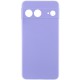Чохол Silicone Cover Lakshmi Full Camera (AAA) для Google Pixel 8 Бузковий / Dasheen