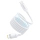 Дата кабель Baseus PicoGo Magnetic Liquid Silicone Type-C to Type-C 240W (1m) (P10376800) Moon White