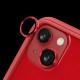 Захисне скло Metal Classic на камеру (у упак.) для Apple iPhone 14 (6.1") / 14 Plus (6.7") Червоний / Red