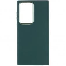 TPU чохол Bonbon Metal Style для Samsung Galaxy S24 Ultra Зелений / Pine green