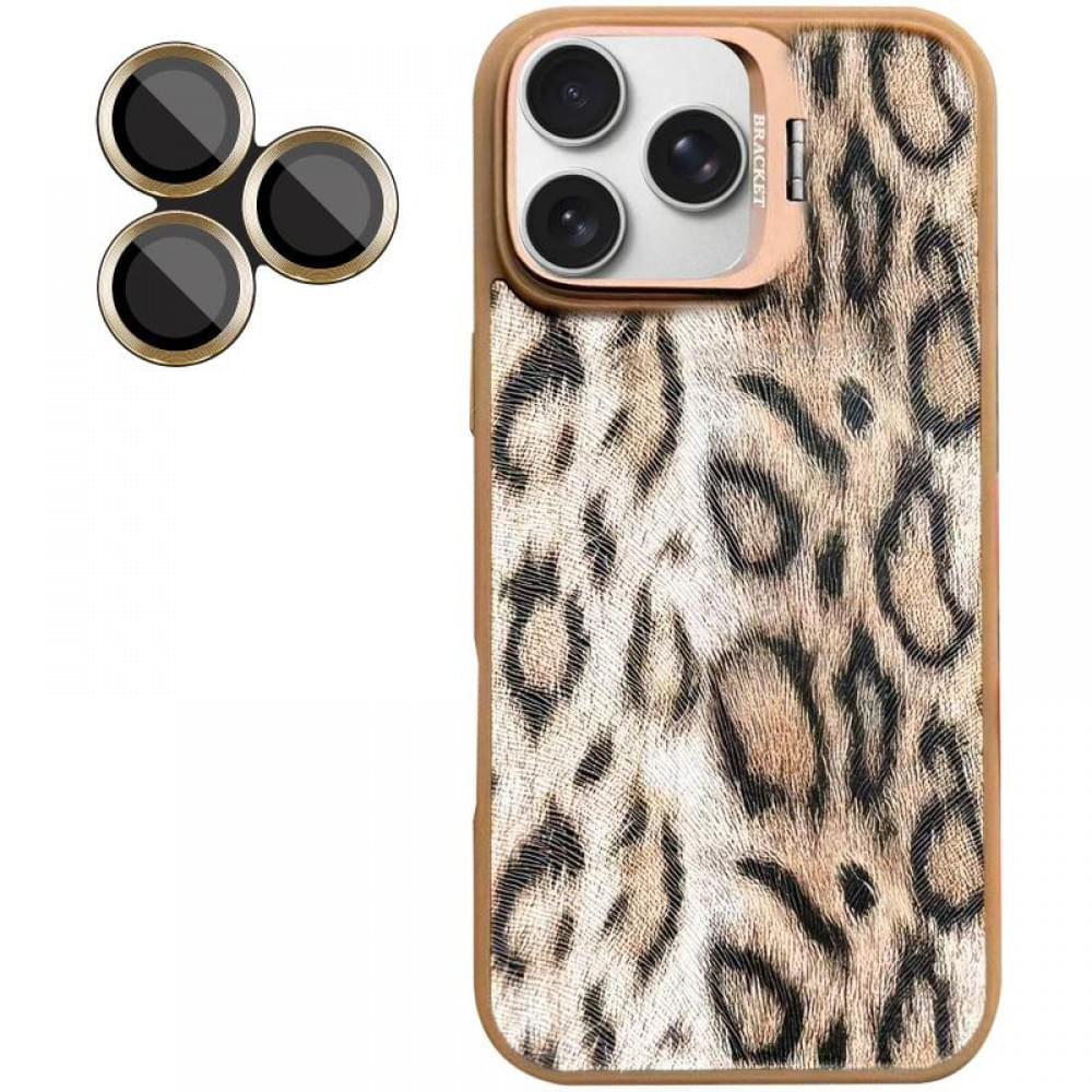 Чохол TPU+PC Wild Leopard with MagSafe and Lens для Apple iPhone 16 Pro Max (6.9") Brown