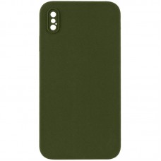 Чехол Silicone Case Square Full Camera Protective (AA) NOLOGO для Apple iPhone X / XS (5.8")