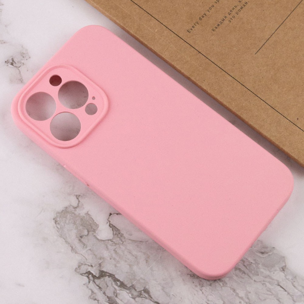 Чохол Silicone Case Full Camera Protective (AA) NO LOGO для Apple iPhone 16 Pro (6.3") Рожевий / Light pink Чохол Silicone Case Full Camera Protective (AA) NO LOGO для Apple iPhone 16 Pro (6.3") Рожевий / Light pink