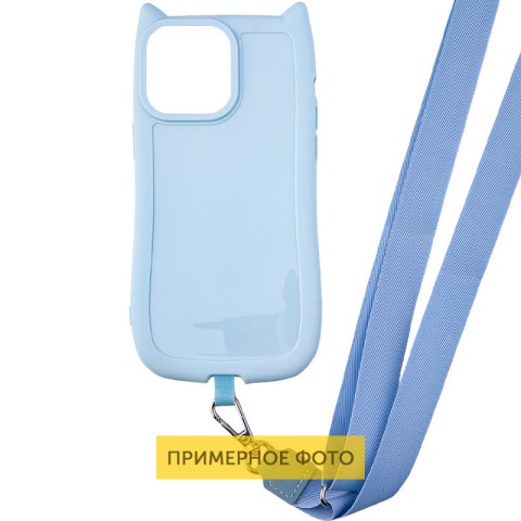 Чохол TPU GETMAN Cat with straps для Apple iPhone 7 / 8 / SE (2020) (2022) (4.7") Blue