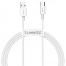 Дата кабель Baseus Superior Series Fast Charging USB to Type-C PD 66W (1m) (CATYS) Білий