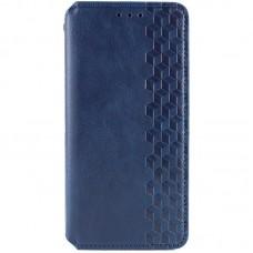 Шкіряний чохол-книжка GETMAN Cubic (PU) для Motorola Moto G85 Синій