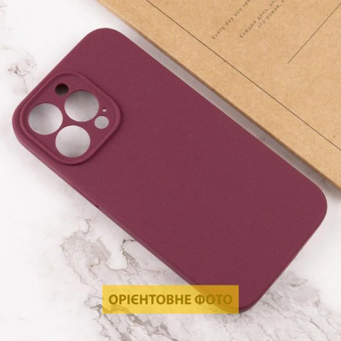 Чохол Silicone Case Full Camera Protective (AA) NO LOGO для Apple iPhone 17 (6.3") Бордовий / Plum