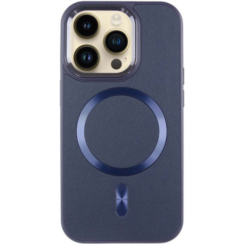 Шкіряний чохол SnapCase with MagSafe для Apple iPhone 14 Pro Max (6.7") Dark Blue