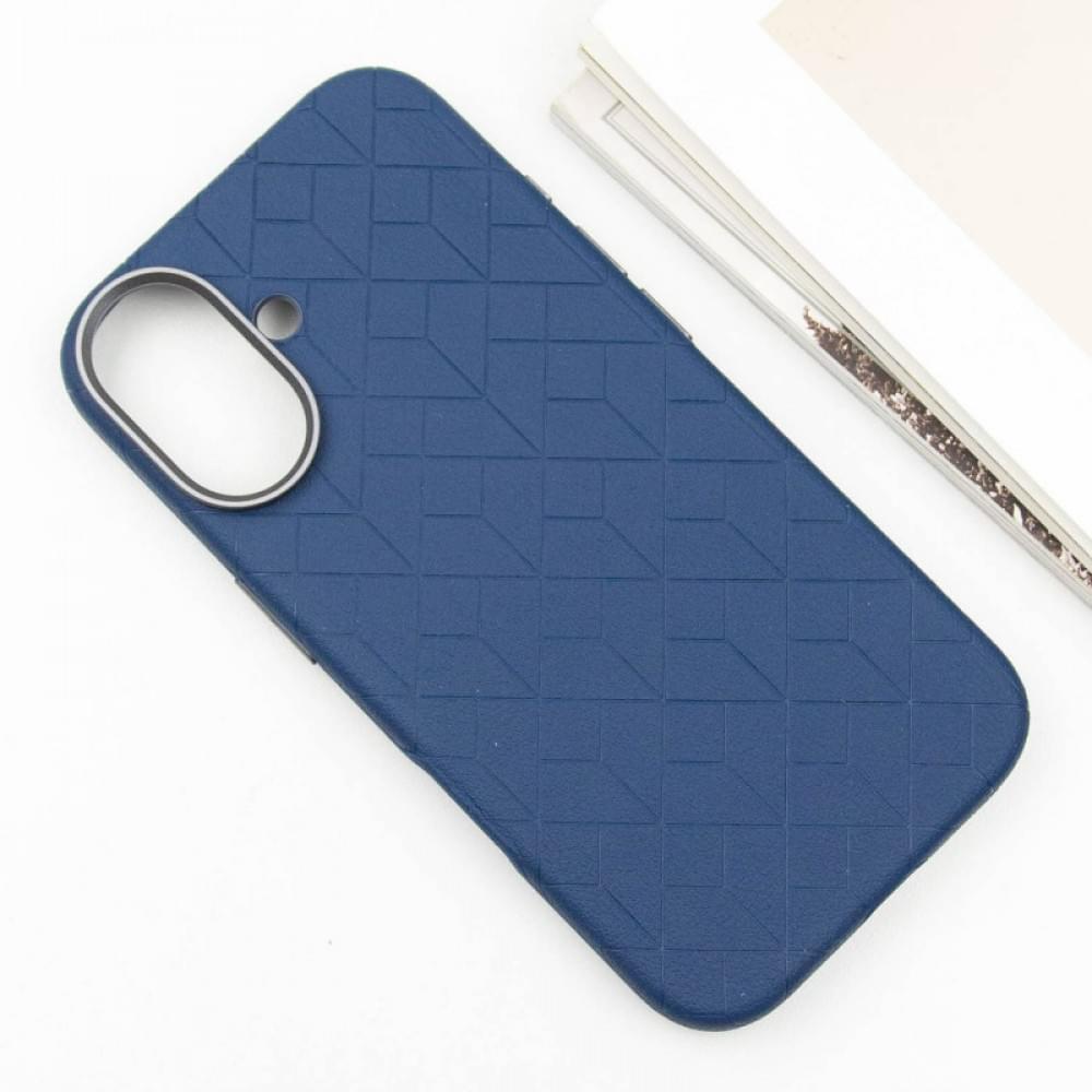 Кожаный чехол Carved with MagSafe для Apple iPhone 16 (6.1")