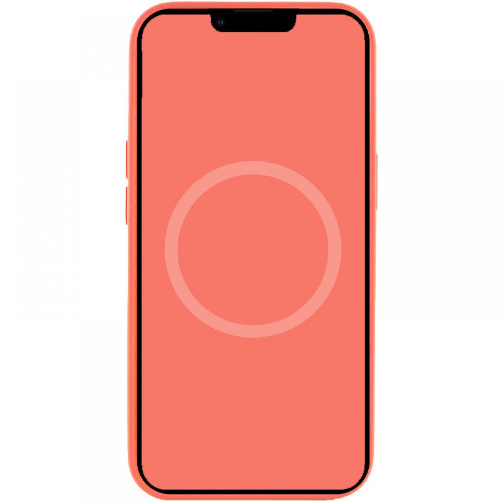 Чохол Silicone case (AAA) with Magsafe and Animation для Apple iPhone 13 (6.1") Рожевий / Pink Pomelo