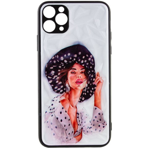 TPU+PC чохол Prisma Ladies для Apple iPhone 11 Pro Max (6.5") Girl in a hat