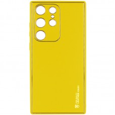 Шкіряний чохол Xshield для Samsung Galaxy S24 Ultra Жовтий / Yellow