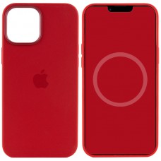 Чохол Silicone case (AAA) full with Magsafe and Animation для Apple iPhone 12 Pro Max (6.7") Червоний / Red