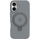 Чохол Silicone Case Full Protective with Ring для Apple iPhone 16 (6.1") Grey