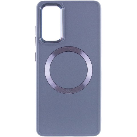 TPU чохол Bonbon Metal Style with MagSafe для Samsung Galaxy S23 FE Сірий / Lavender