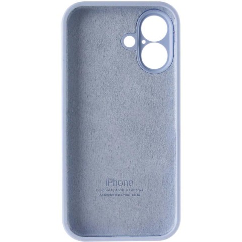 Чохол Silicone Case Full Camera Protective (AA) для Apple iPhone 16 Plus (6.7") Блакитний / Lilac Blue