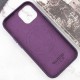 Шкіряний чохол Leather Case (AAA) with MagSafe and Animation для Apple iPhone 15 (6.1") Dark Purple