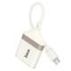 Перехідник Hoco UA40A Crystal 2in1 Type-C to SD/TF (0.15m) Apricot