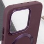 TPU чохол Bonbon Metal Style with MagSafe для Xiaomi 14 Бордовий / Plum