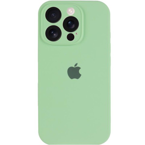 Чохол Silicone Case Full Camera Protective (AA) для Apple iPhone 13 Pro (6.1") М'ятний / Mint