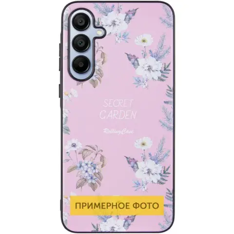 TPU+PC чохол Secret Garden для Xiaomi Redmi 14C / Poco C75 Pink
