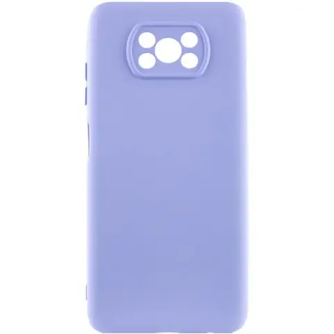 Чохол Silicone Cover Ummi Lakshmi Full Camera (AA) для Xiaomi Poco X3 NFC / Poco X3 Pro Бузковий / Dasheen