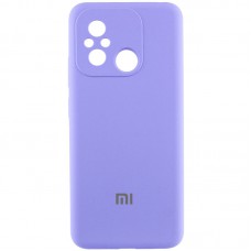 Чохол Silicone Cover Lakshmi Full Camera (AAA) with Logo для Xiaomi Redmi 12C Бузковий / Dasheen