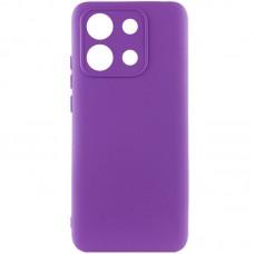 Чохол TPU GETMAN Liquid Silk Full Camera для Xiaomi Redmi Note 13 4G Фіолетовий / Purple