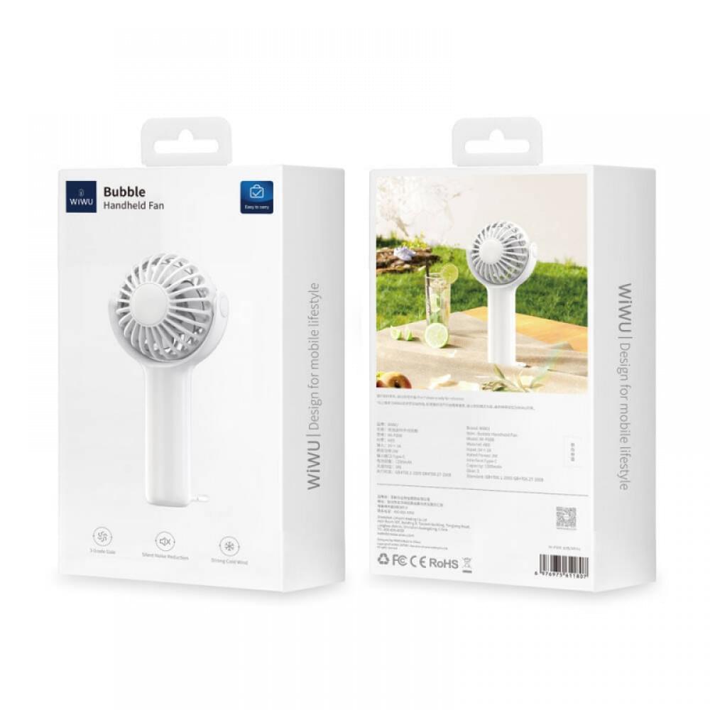 Портативний вентилятор WIWU Bubble WI-FS08 White
